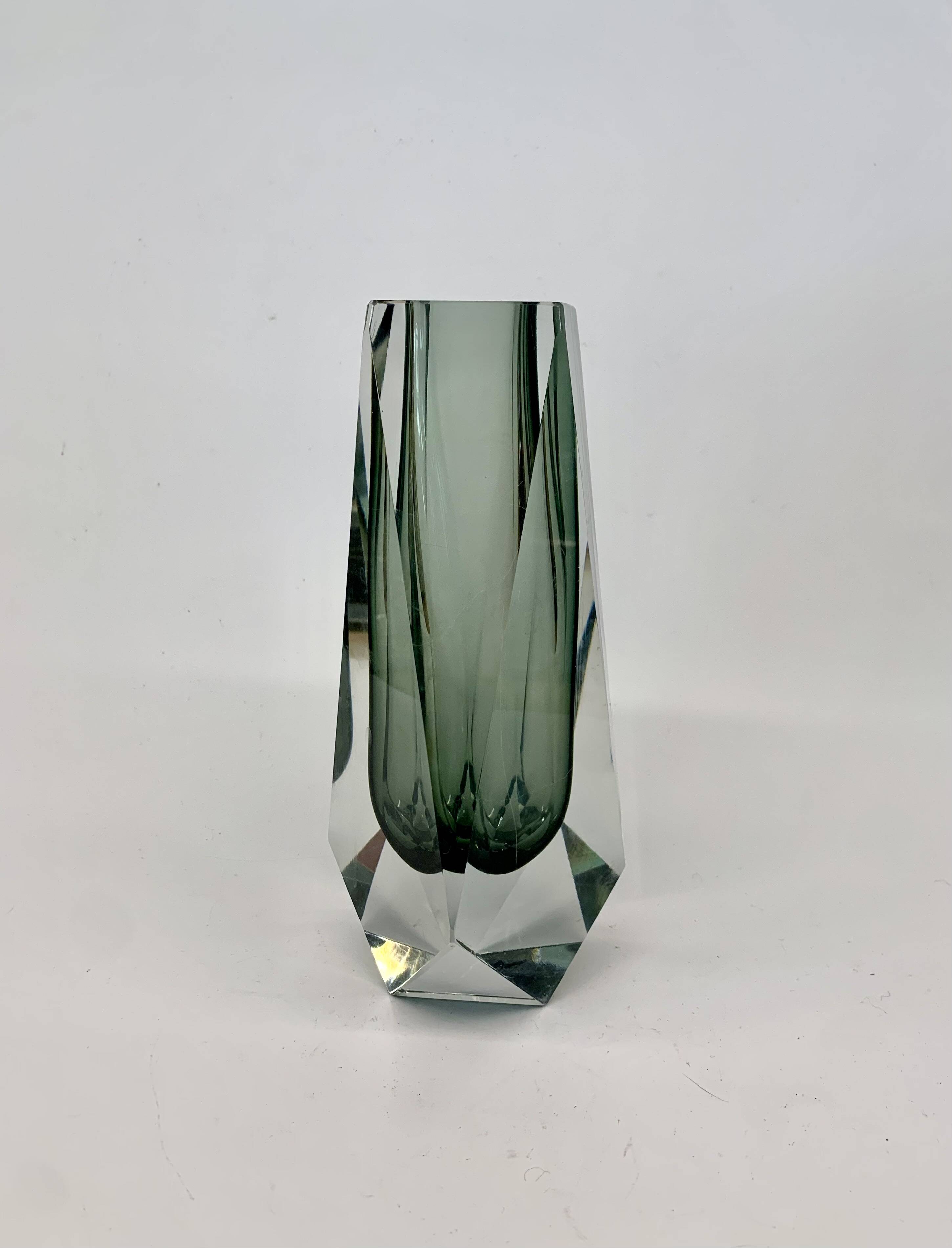 Vase by F. Poli for Murano, Italy, 1970s