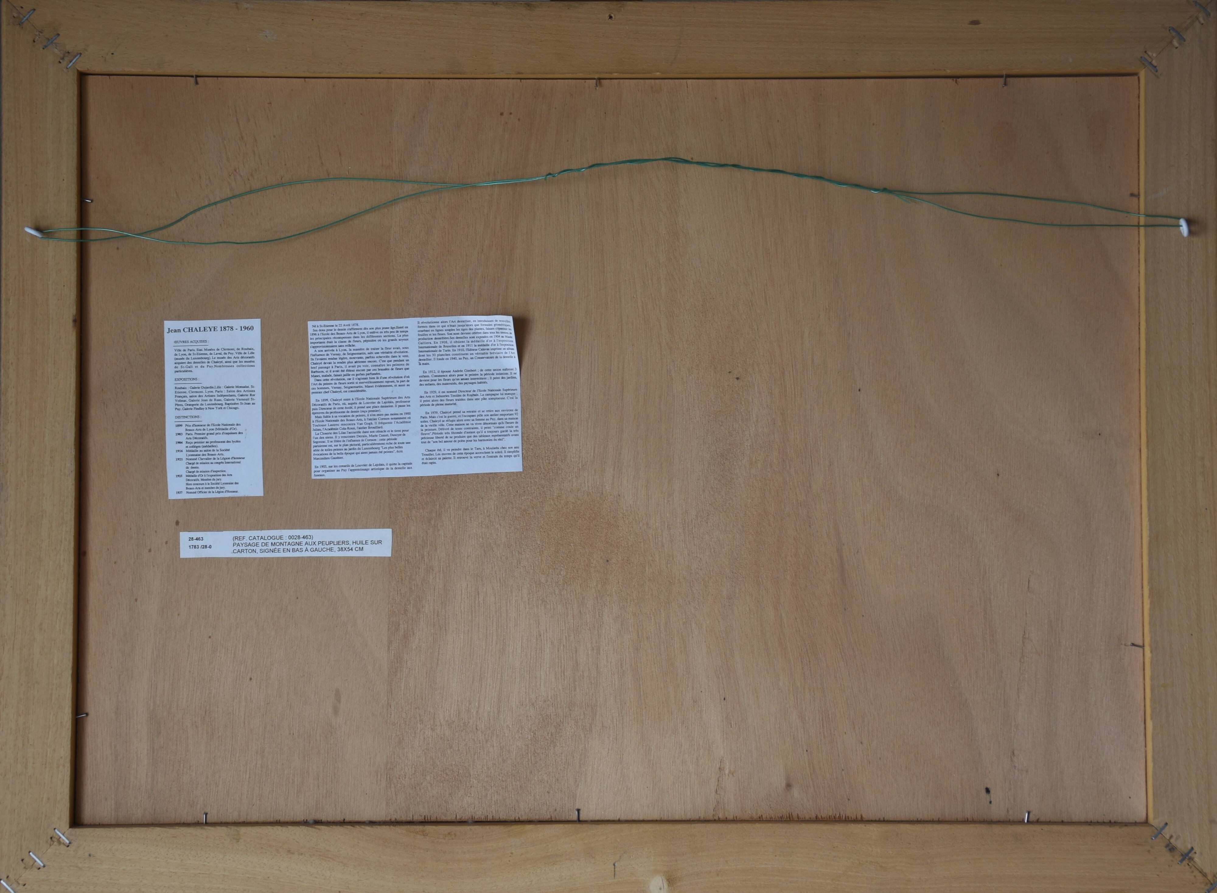 Jean Chaleyé, Hilly Landscape with Poplars (circa 1920)