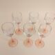 6 verres à pied