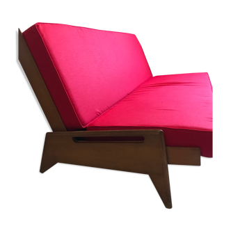 Convertible sofa by Gérard Guermonprez, 1950s