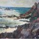Pair of paintings breton school r euzemes eyzemes signature to identify