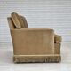 1970s, Danish 2-seater sofa, honey yellow furniture velour.