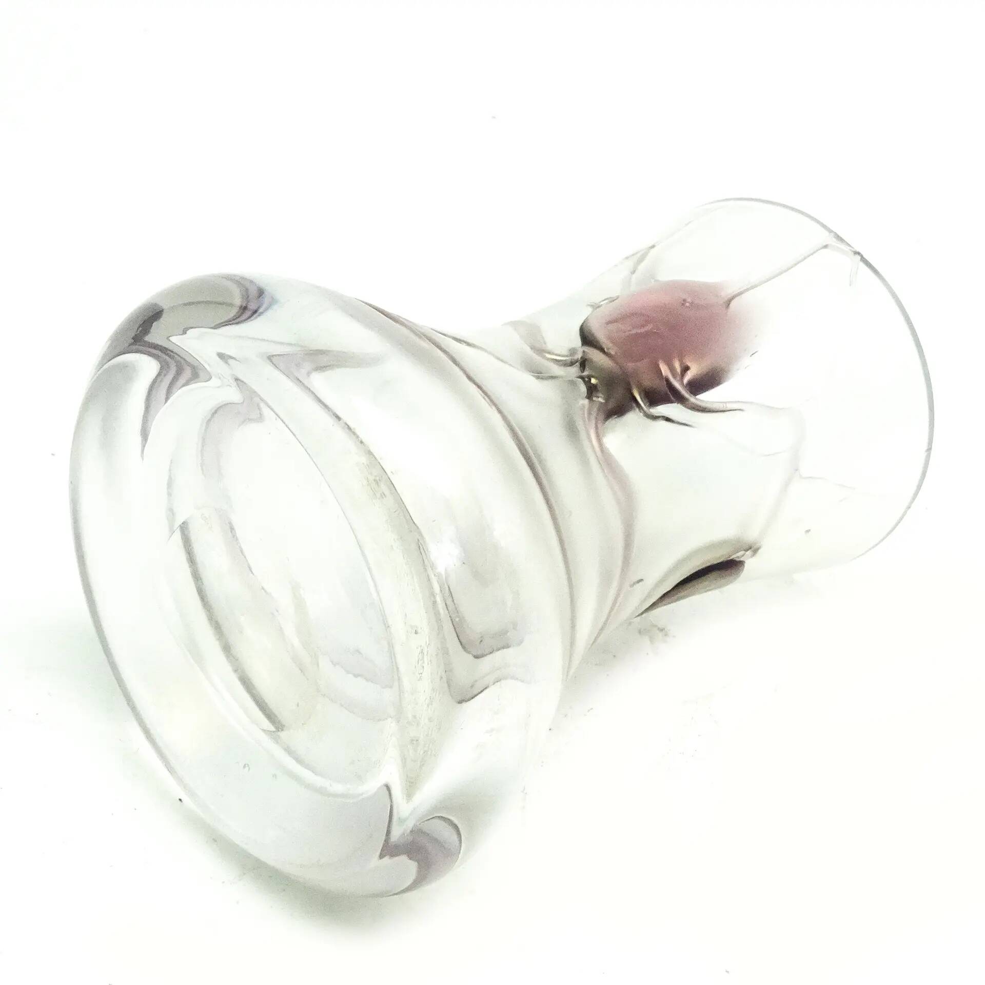 Art Nouveau vase, glass, Germany, 1970s