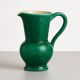 Green glazed ceramic carafe