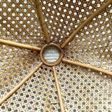 Rattan lampshade and canning to hang