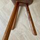 Tripod stool in solid oak 1950