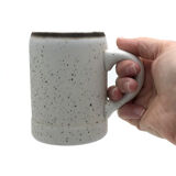 Set of 6 cups and speckled carafe