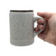 Set of 6 cups and speckled carafe
