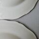 Set of 6 hollow plates Digoin Sarreguemines, ivory color