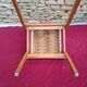 Fauteuil en hêtre et skaï