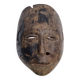 Antique carved wooden tribal mask, early-mid 20th century