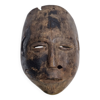 Antique carved wooden tribal mask, early-mid 20th century