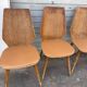 (Lot) 5 chaises vintage bois attribuées à Baumann (à restaurer)