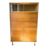 Secretaire scandinave en chêne doré, 1960