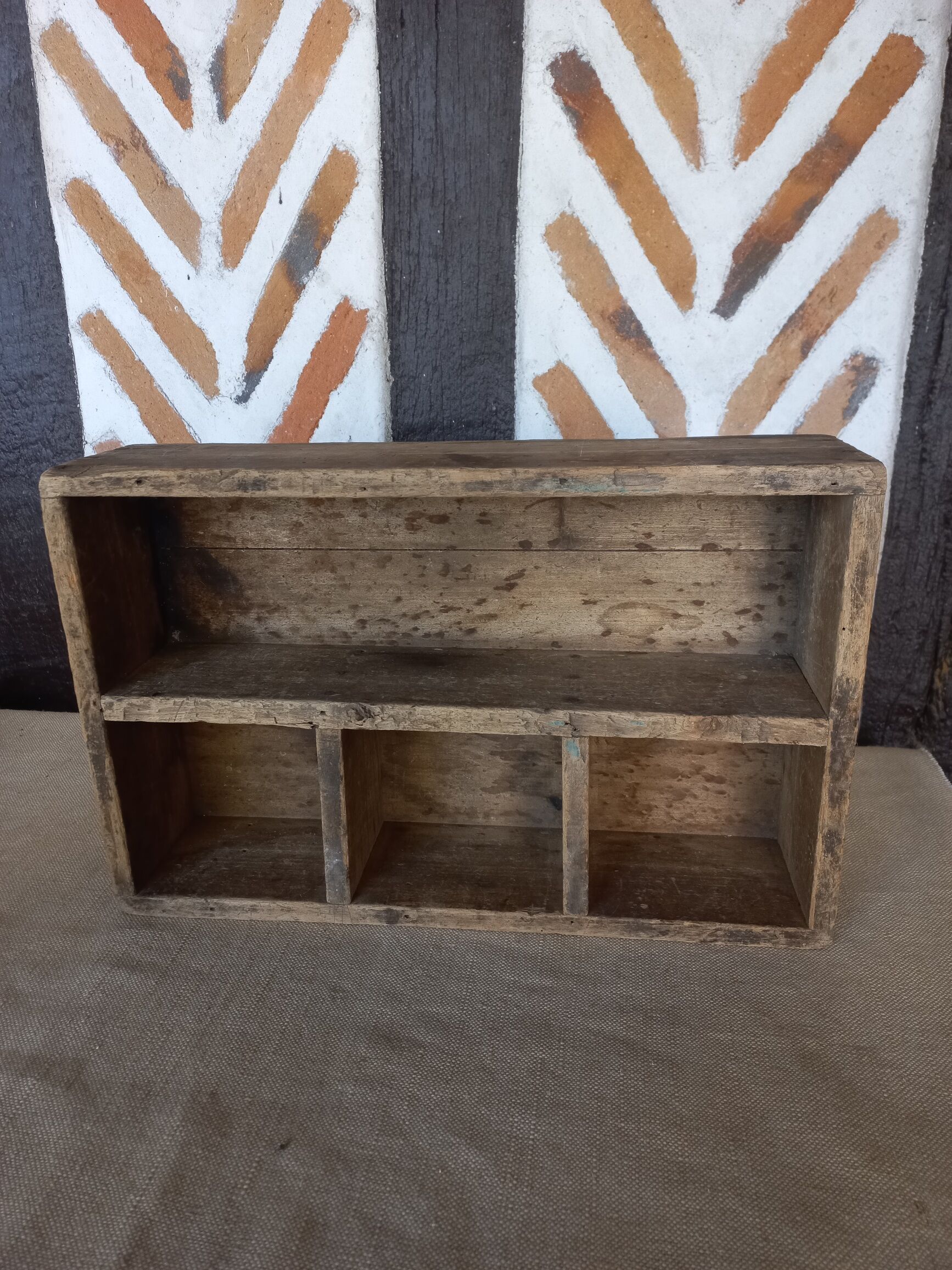 Old wooden tool box