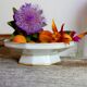 Octagonal porcelain compotier Limoges France