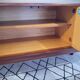 Scandinavian enfilade design in teak from the late 1960s.