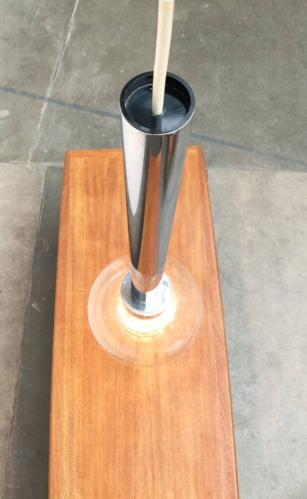 Vintage Space Age Suspension in Chrome and Glass by Motoko Ishii for Staff, 1970s