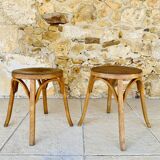 Pair of Vintage Baumann Stools, Model 92, Circa 50s/60s