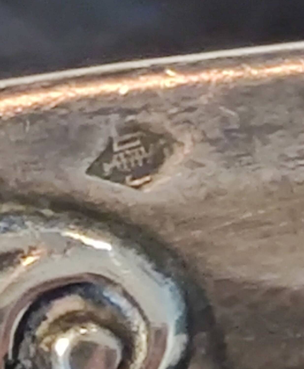 Monogram/Silver Sugar Tongs Minerva Hallmark