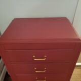Semainier commode chevet bahut vintage 5 tiroirs