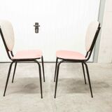 Pair of restored formica chairs 70