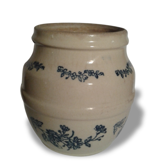 Petit pot ancien bleu de St Uze