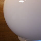 Globe 30cm en verre blanc ancien