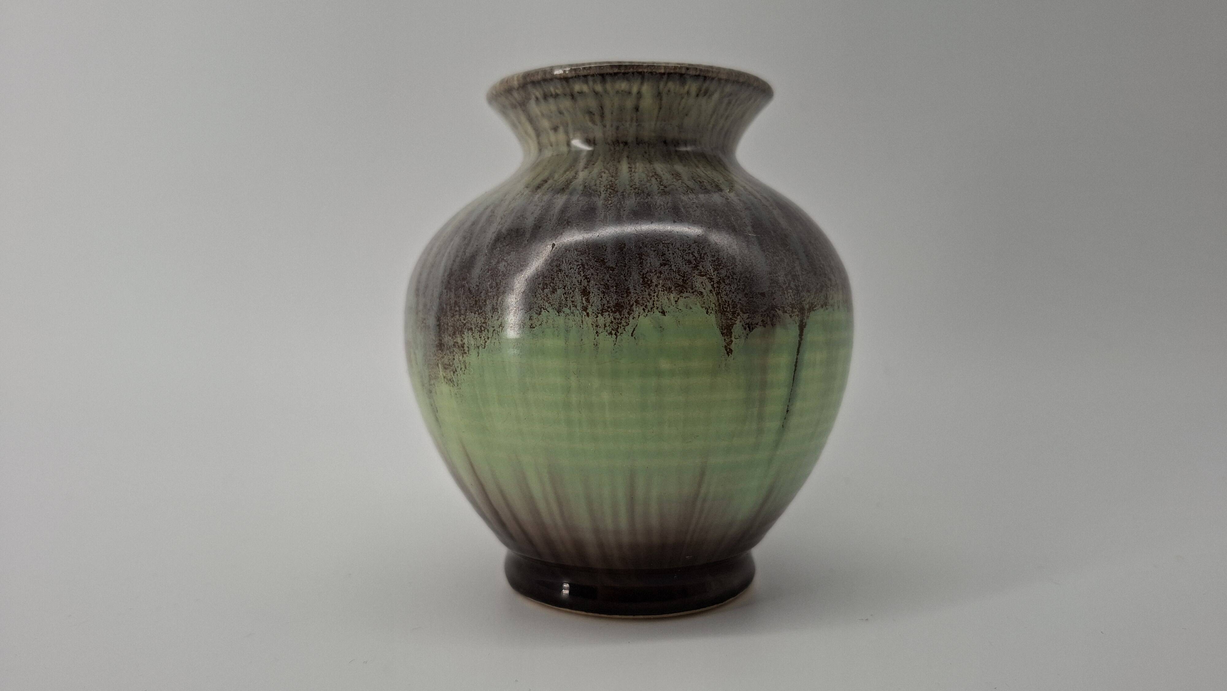 Glazed ceramic vase