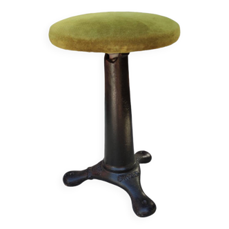 Ancien tabouret industriel Singer