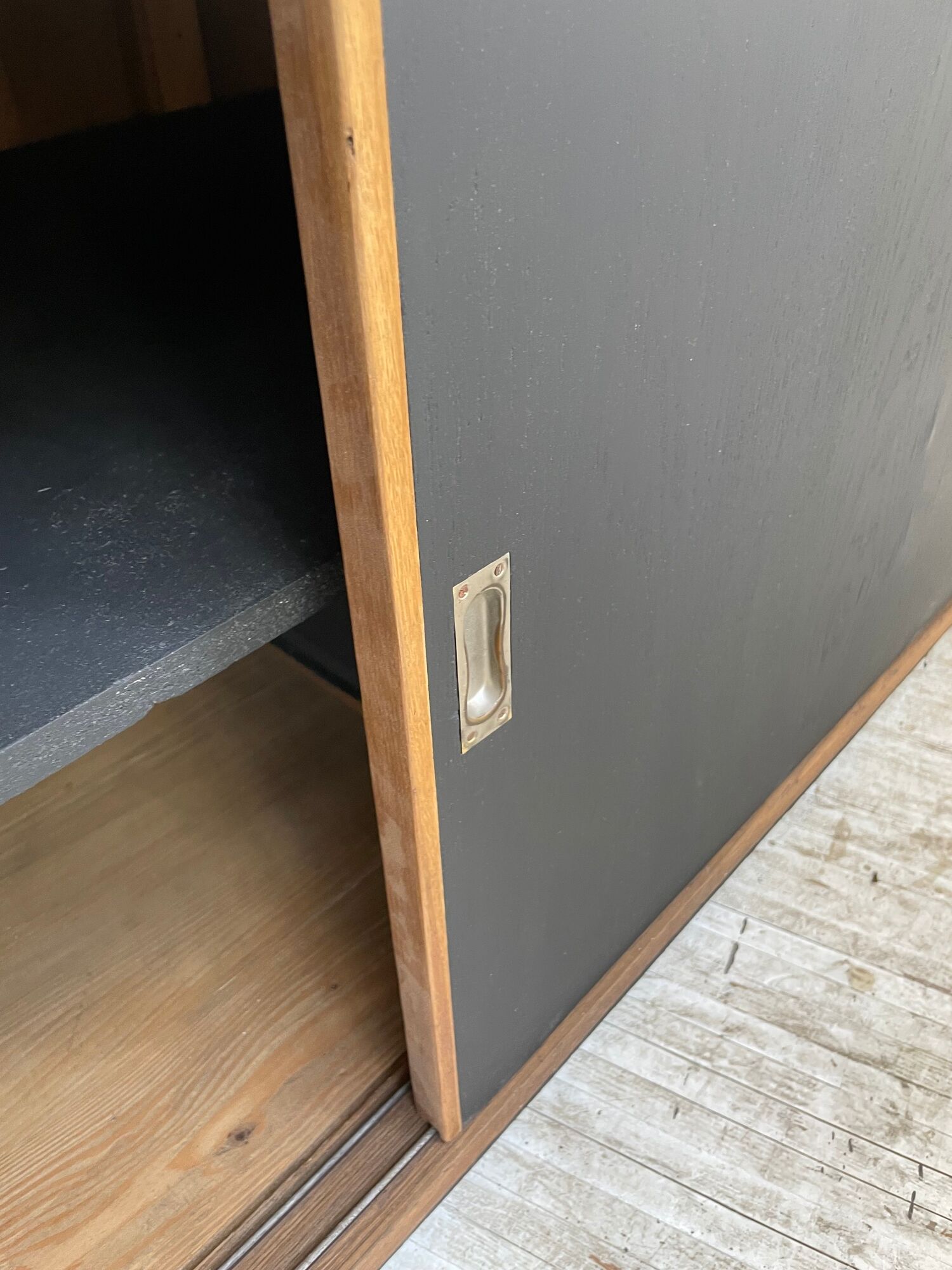 Two-sided counter sliding doors oak XXL 4m enfilade