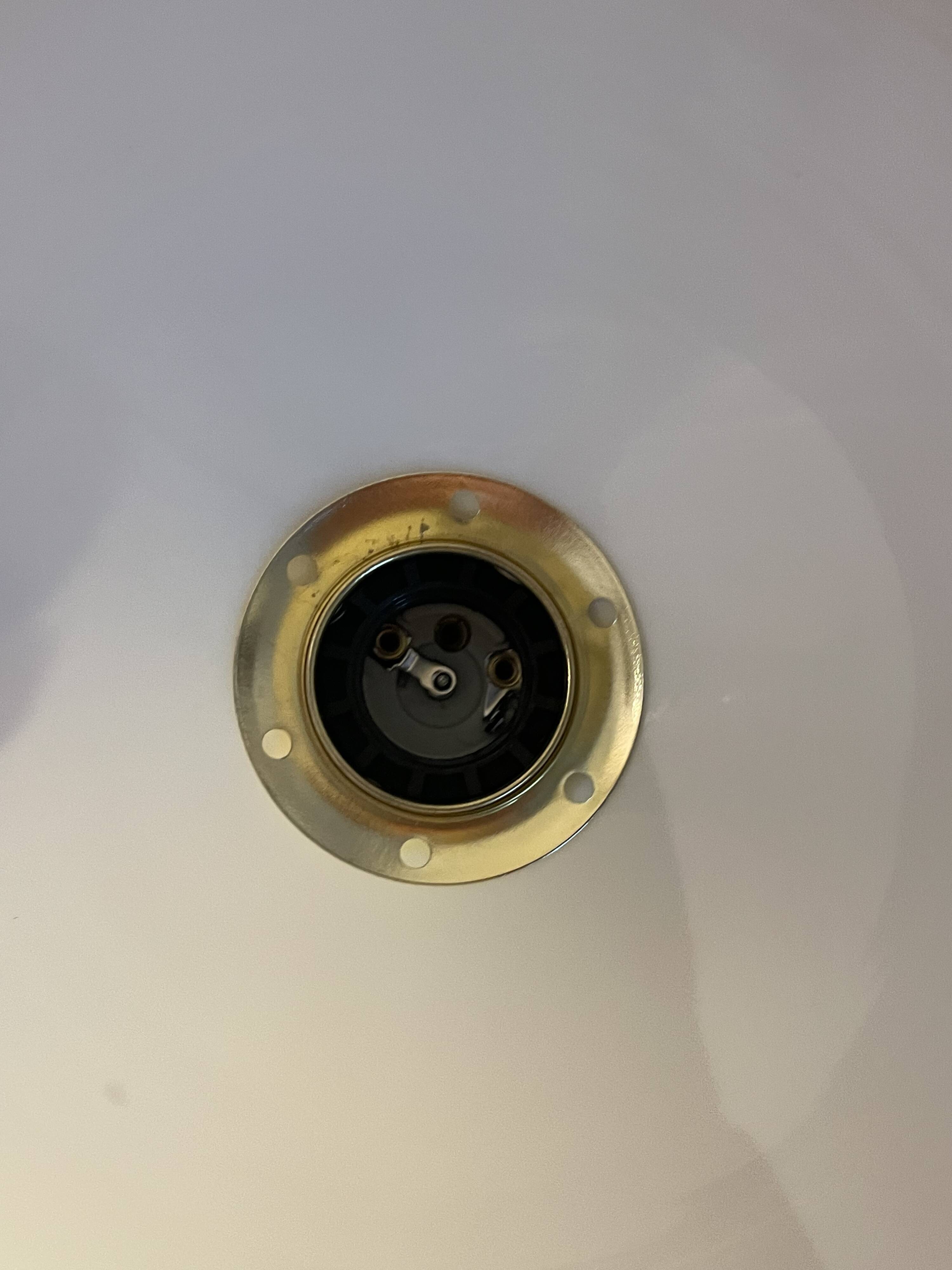 White opaline and gold metal pendant light