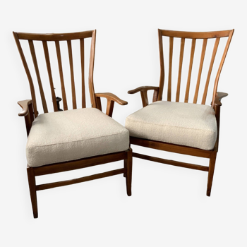 Pair of Italian armchairs 1950