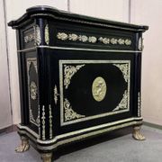 Meuble style Napoléon III "Boulle" en bois laqué