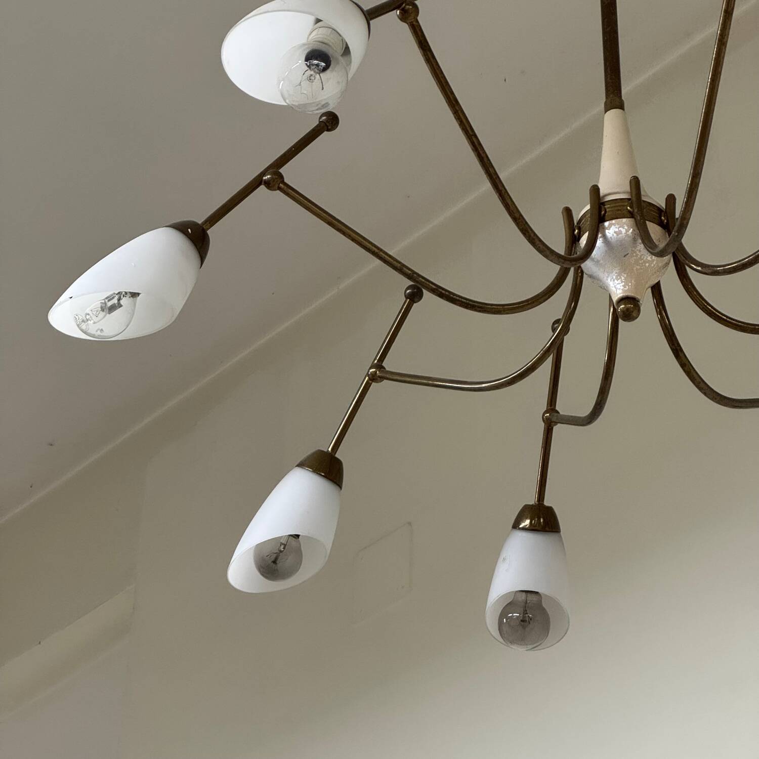 Stilnovo Style Vintage Chandelier from the 60s