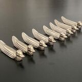 8 knife holders art deco style duck shape metal