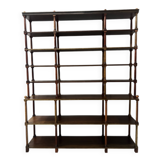 Library with a central wooden recess, 20th century.