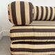 Beige and brown sofa vintage guest bed
