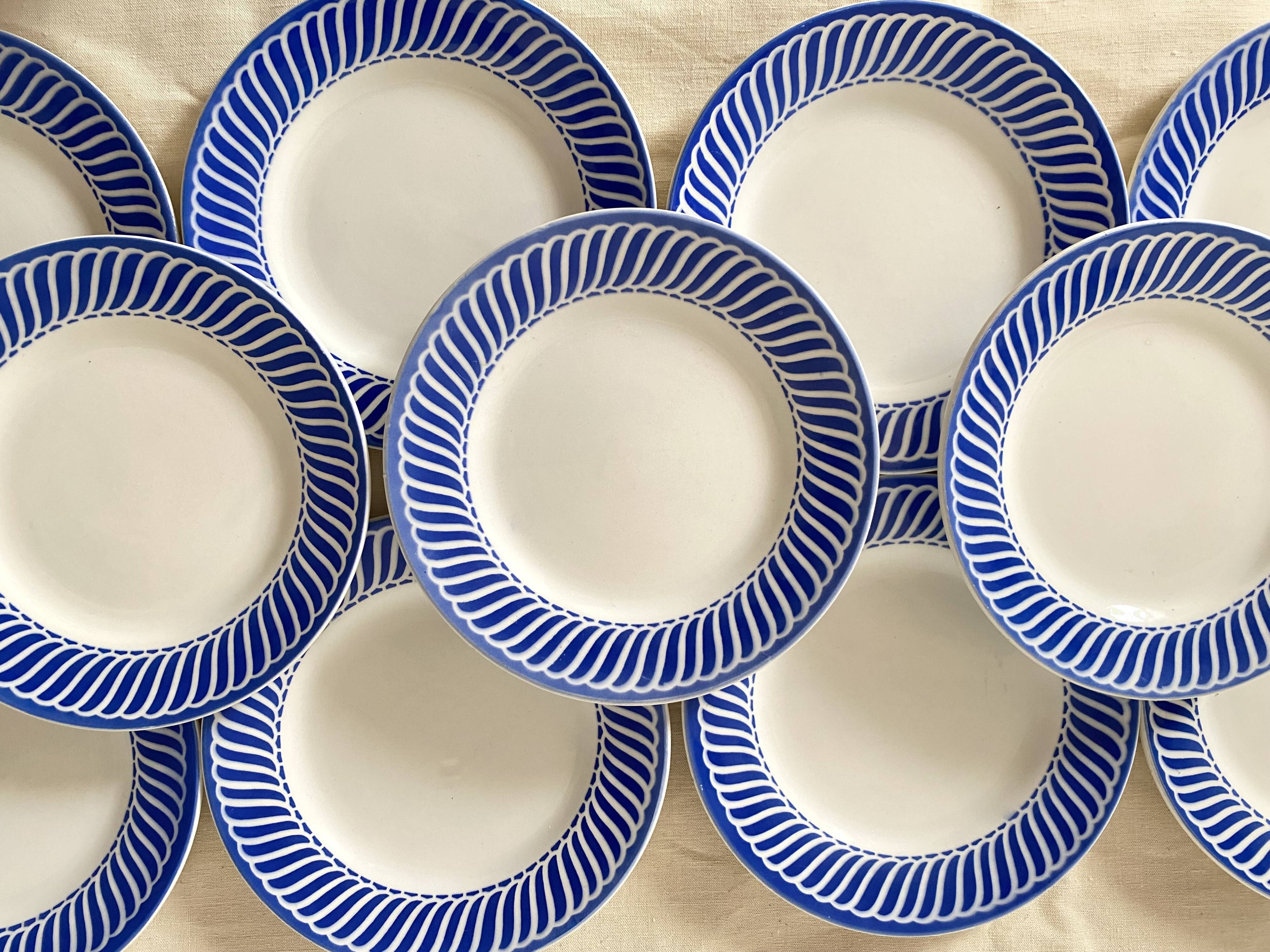 Assiettes à dessert Digoin "Jacquot"