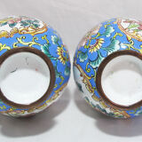 Pair of Chinese vases in enamelled bronze