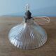 Rain-moulded transparent glass hanging lamp