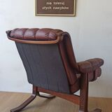 Scandinavian Mid-Century Modern Leather Easy Chair by Ekornes 1970s.