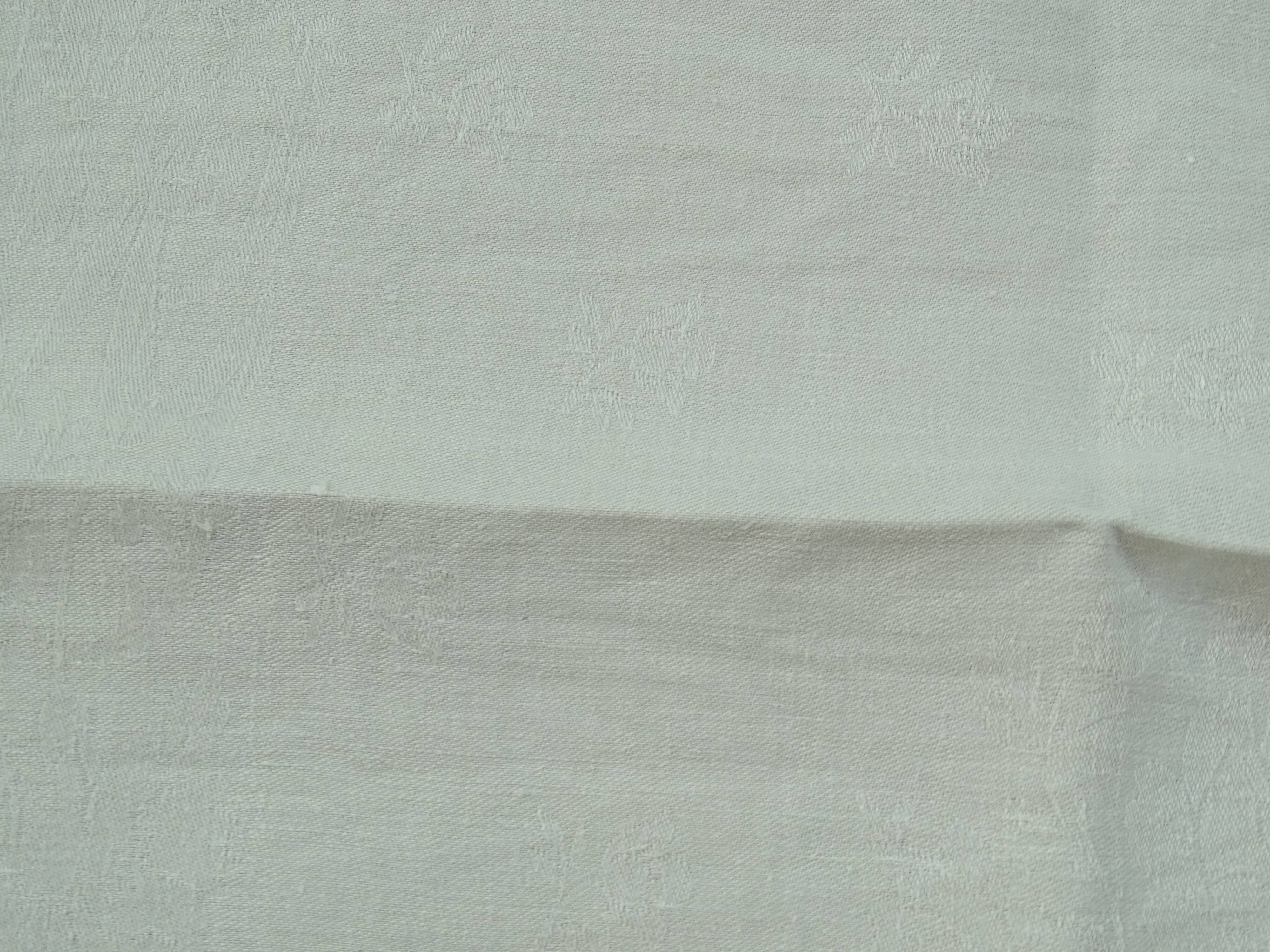 Set of 17 old damasked towels and monogram ac