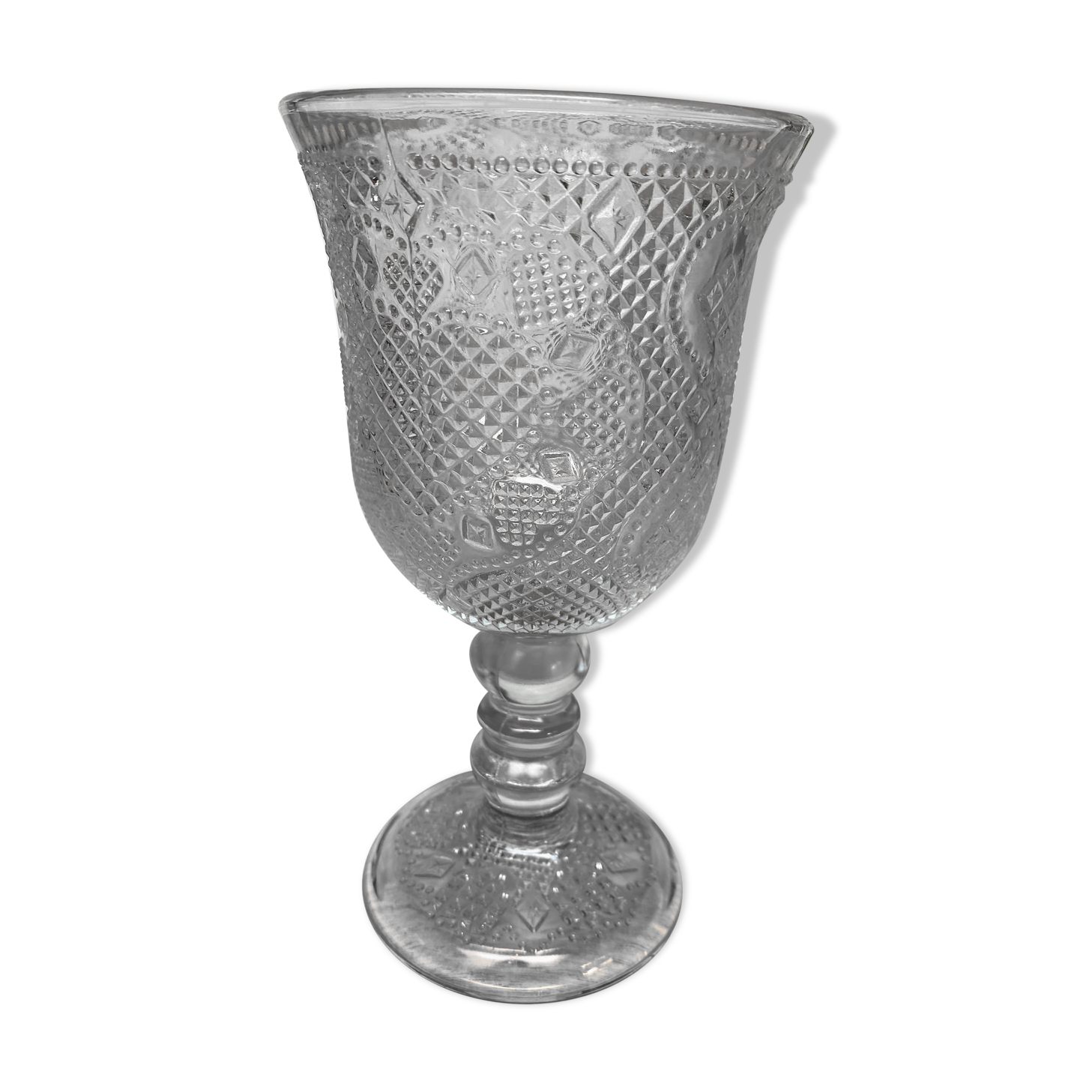 Moulded glass calice