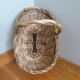 Basket with wicker basket handle
