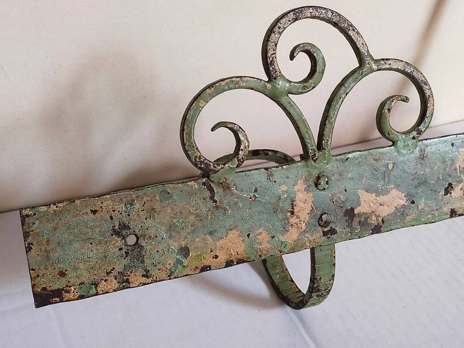 Wrought iron coat rack