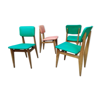 Chairs 1950 Marcel Gascoin