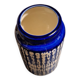 Contemporary blue ceramic vase