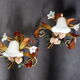 set Wall lamps Decor floral italy 36cm Paterno Franco
