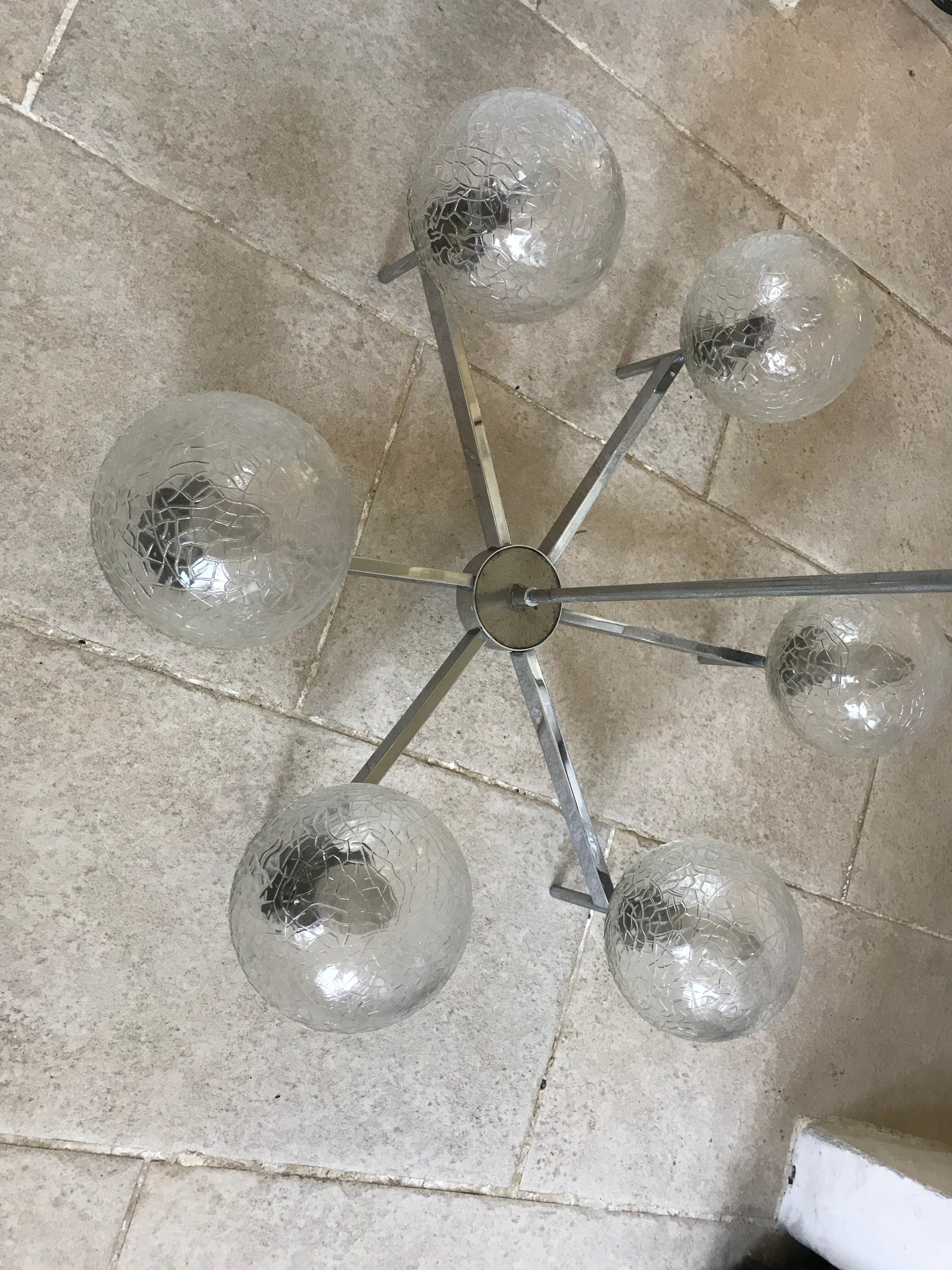 Sputnik Lustre 6 vintage lights